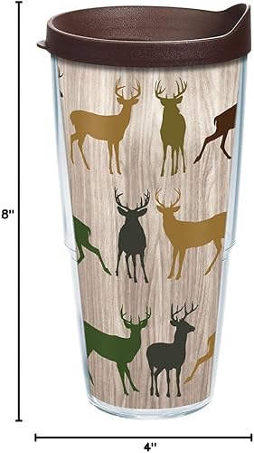 Miniatura 9 de Tervis Vaso aislado de doble pared Multi Deer hecho en Estados Unidos mantiene las bebidas frías y calientes, 24 onzas, transparente