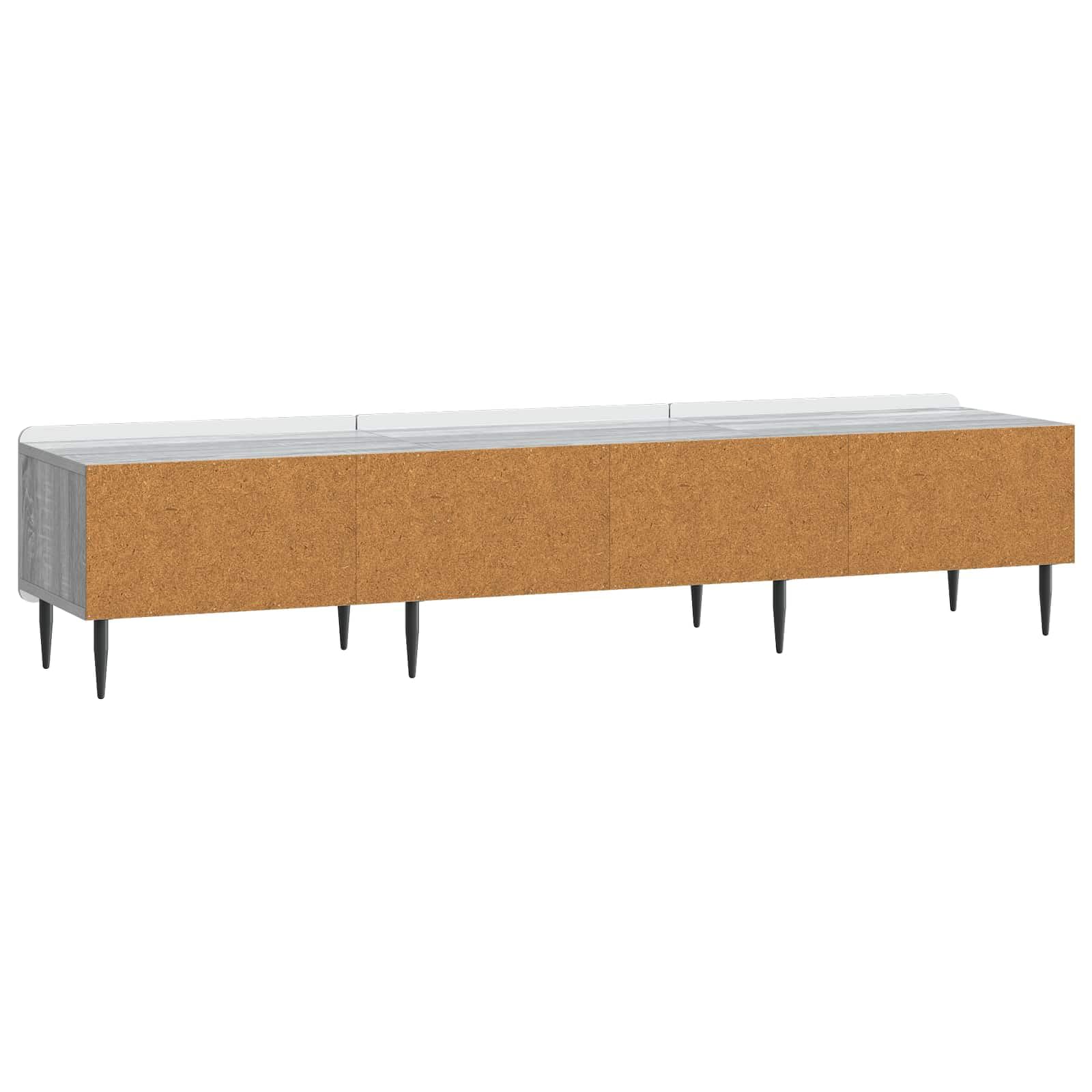 Mobile basso per TV, grigio Sonoma, 147 x 34,5 x 32 cm, in legno