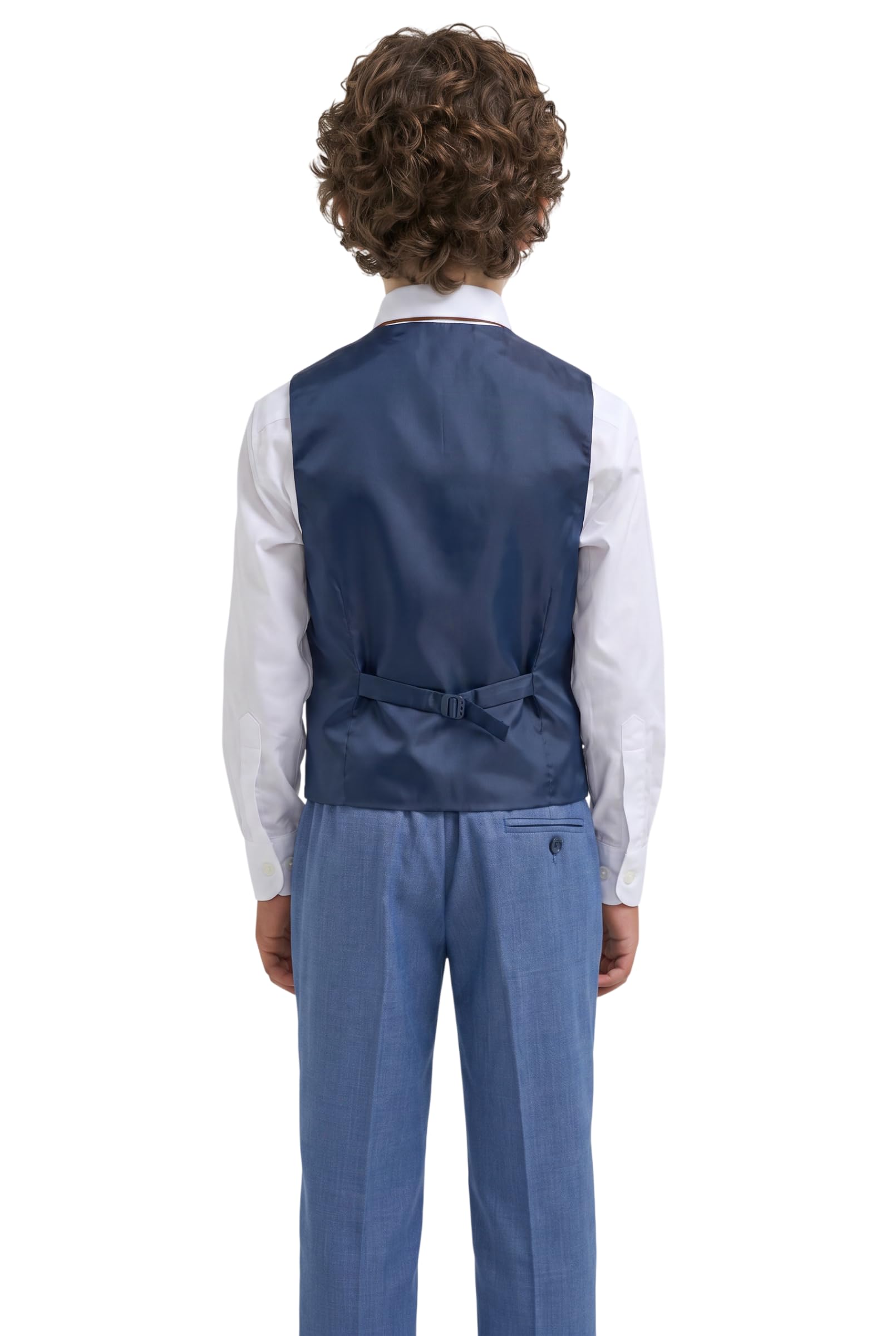 SIRRI Slim-Fit-Anzug für Jungen, 5-teiliges Kommunion-Hochzeitskleidungsset, Elegantes formelles Outfit, Alter 7 Jahre