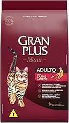 Ração para Gatos Adultos Gran Plus Carne e Arroz 3Kg