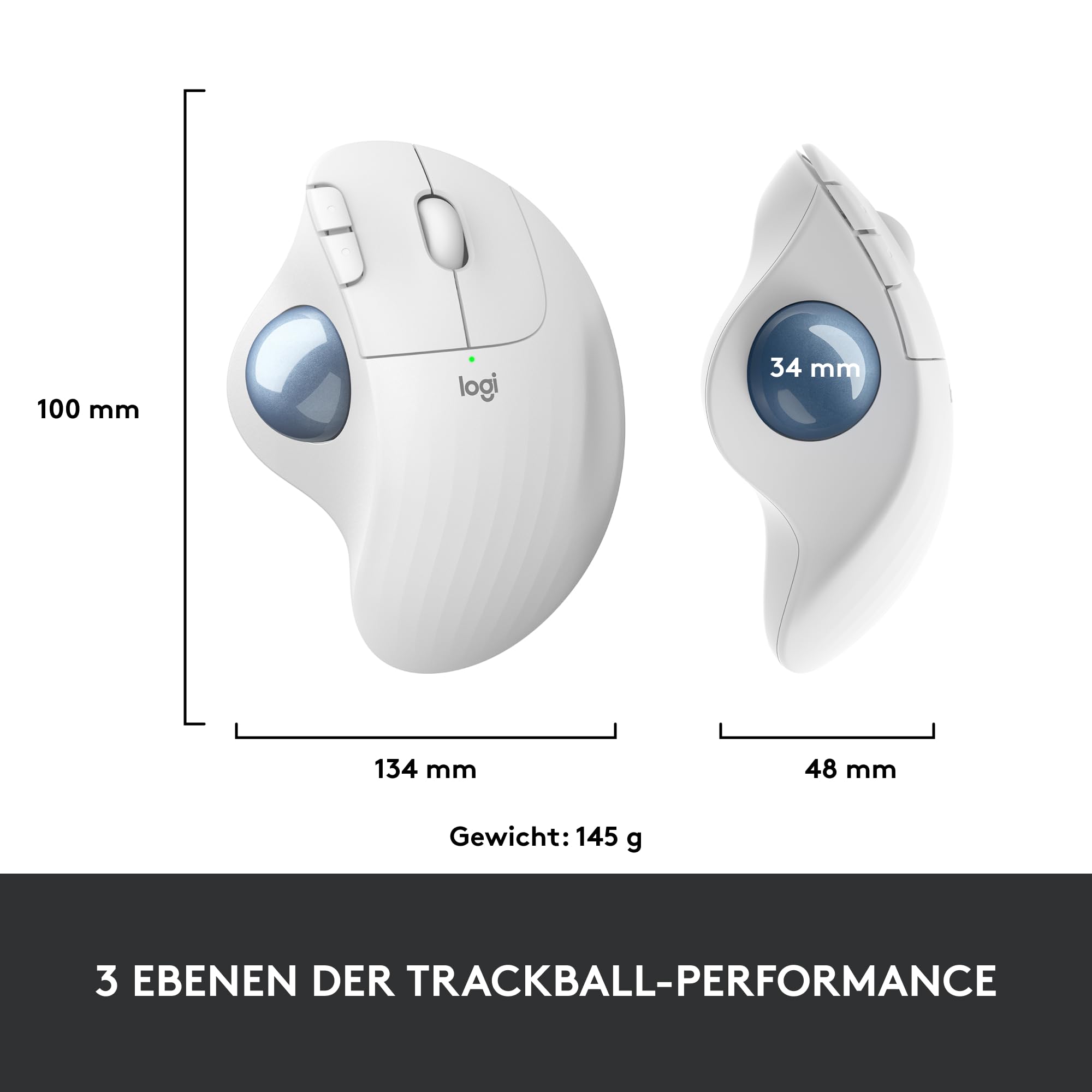 Logitech ERGO M575 Wireless Trackball Maus