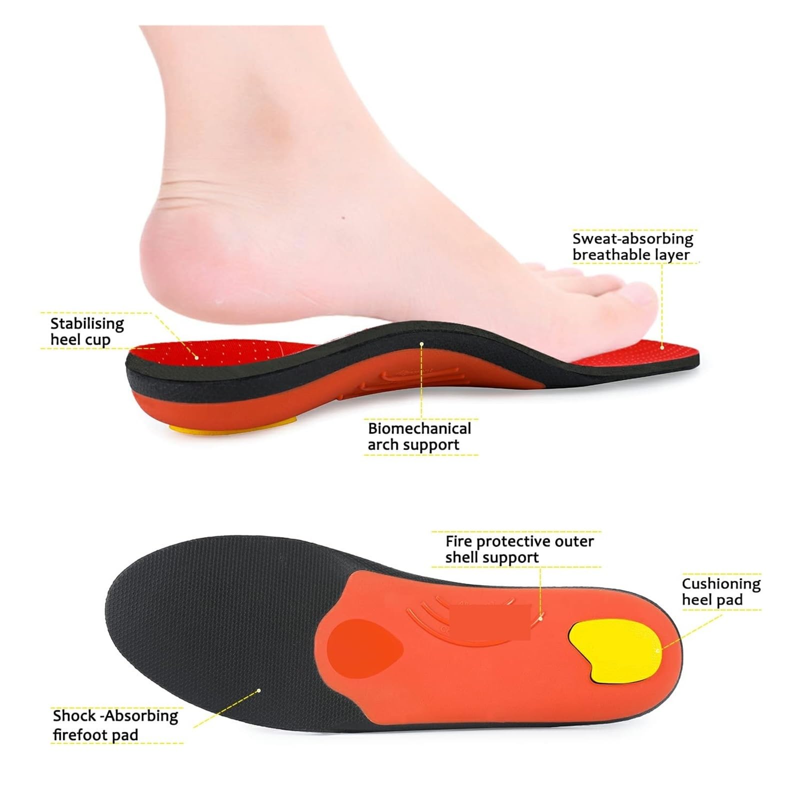 Solette Di Supporto Soletta sportiva ortopedica plantare Uomo Donna Sneaker Piedi piatti Supporto for arco alto Solette ortesi Plantillas Insert Sole