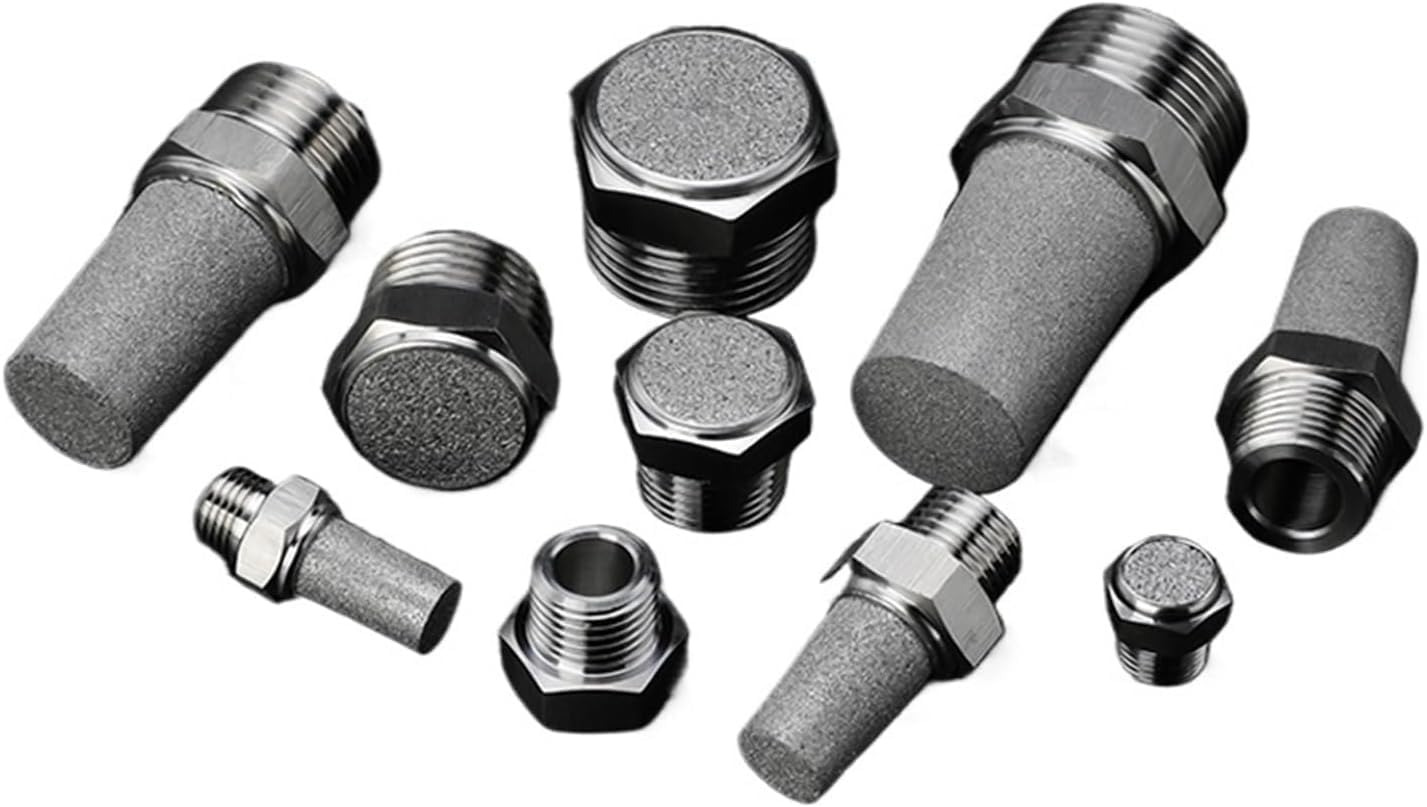 Luftgeräuschfilter, 10 Stk | 304 SS pneumatischer Auspuff-Schalldämpfer-Anschluss(Bt-03)
