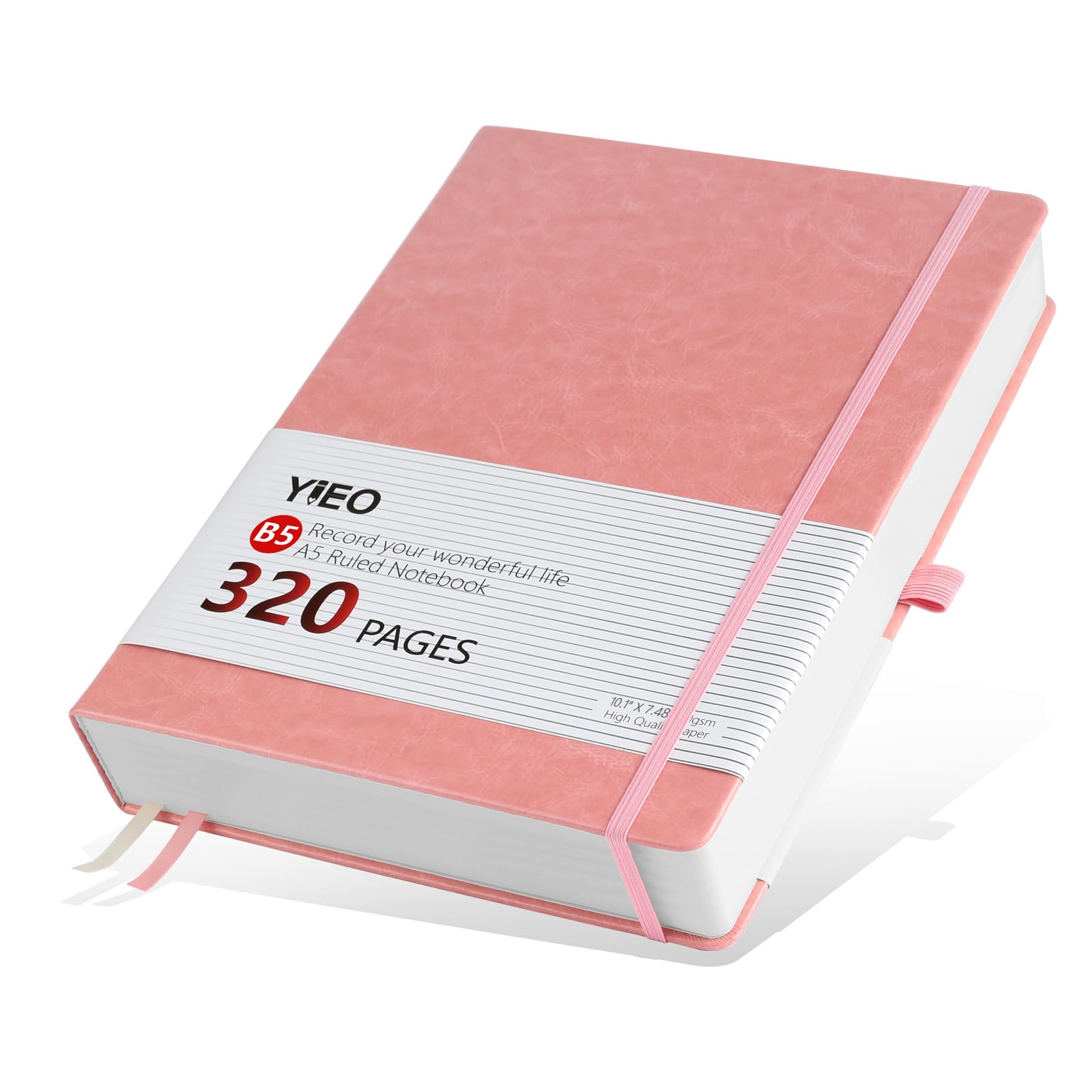 B5 Lined Notebook, 320 Pages Large B5 Note Book Notepad, 100gsm Thick Lined Paper