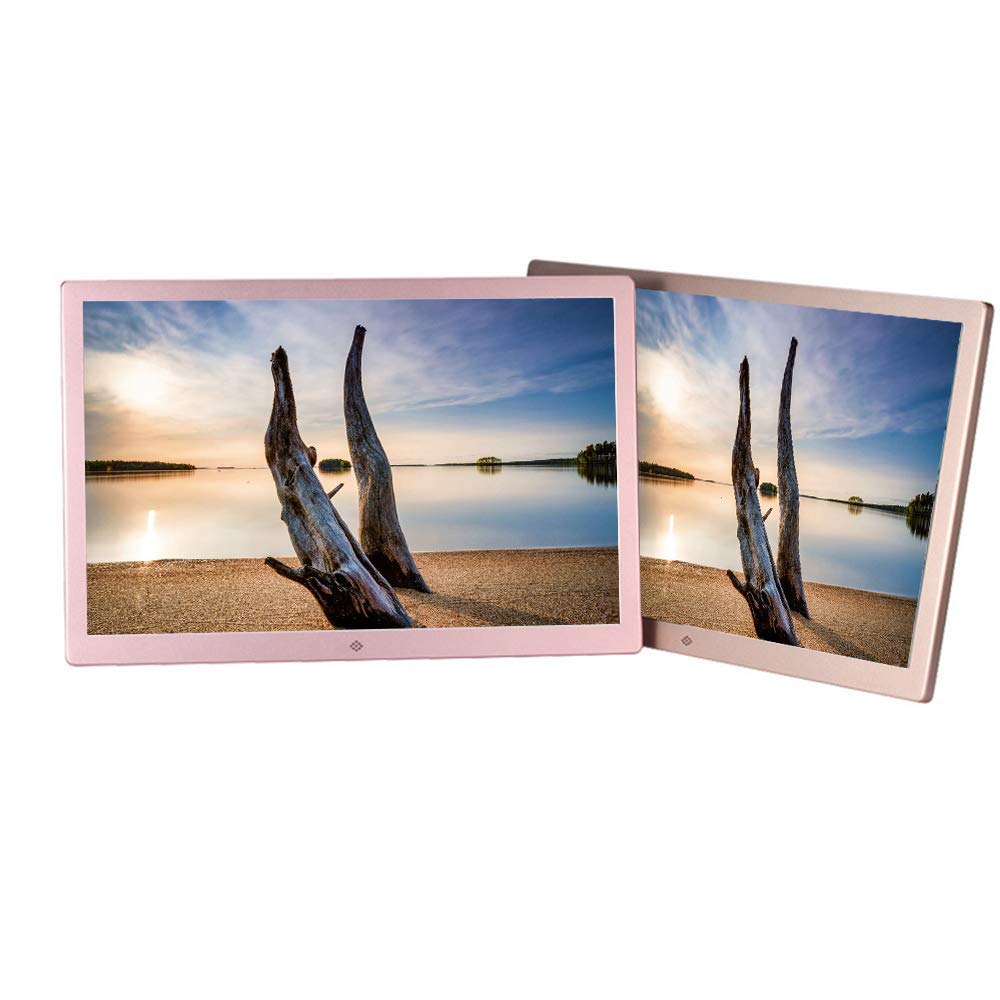 MYUYEE 17-Inch Digital Photo Frame - Electronic Photo Album And Supermarket/Shopping Mall Advertising Display Case (Gold-17 Inch)