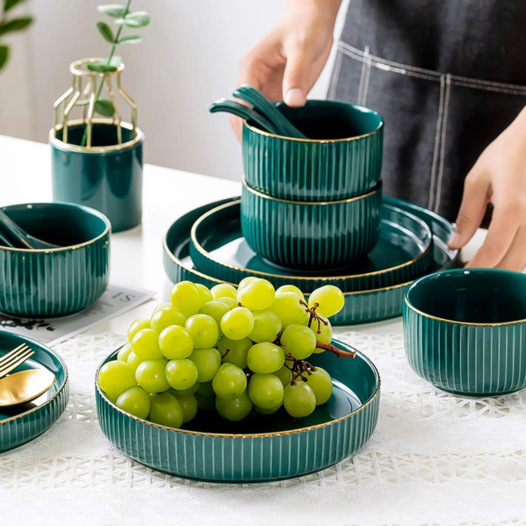 陶磁器 食器セット ボウル5個 プレート6個 Amazon.co.jp: 食器セット、セラミックディナーセット、60ピース