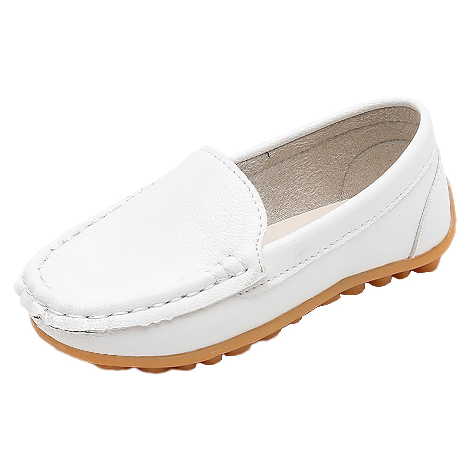 rismart Garçon Fille Plat Mocassins Slip on Désinvolte Robe Loafers Chaussures pour L’école Mariage Quotidien