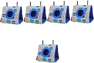 Balacoo 5 Pçs Ninho De Casa Gaiola De Papagaio Periquito Tenda De Árvore Pendurada Hamster Rede Conure Casa Para Dormir Aconchegante Cabana Para Pássaros Papagaio Barraca De Algodão