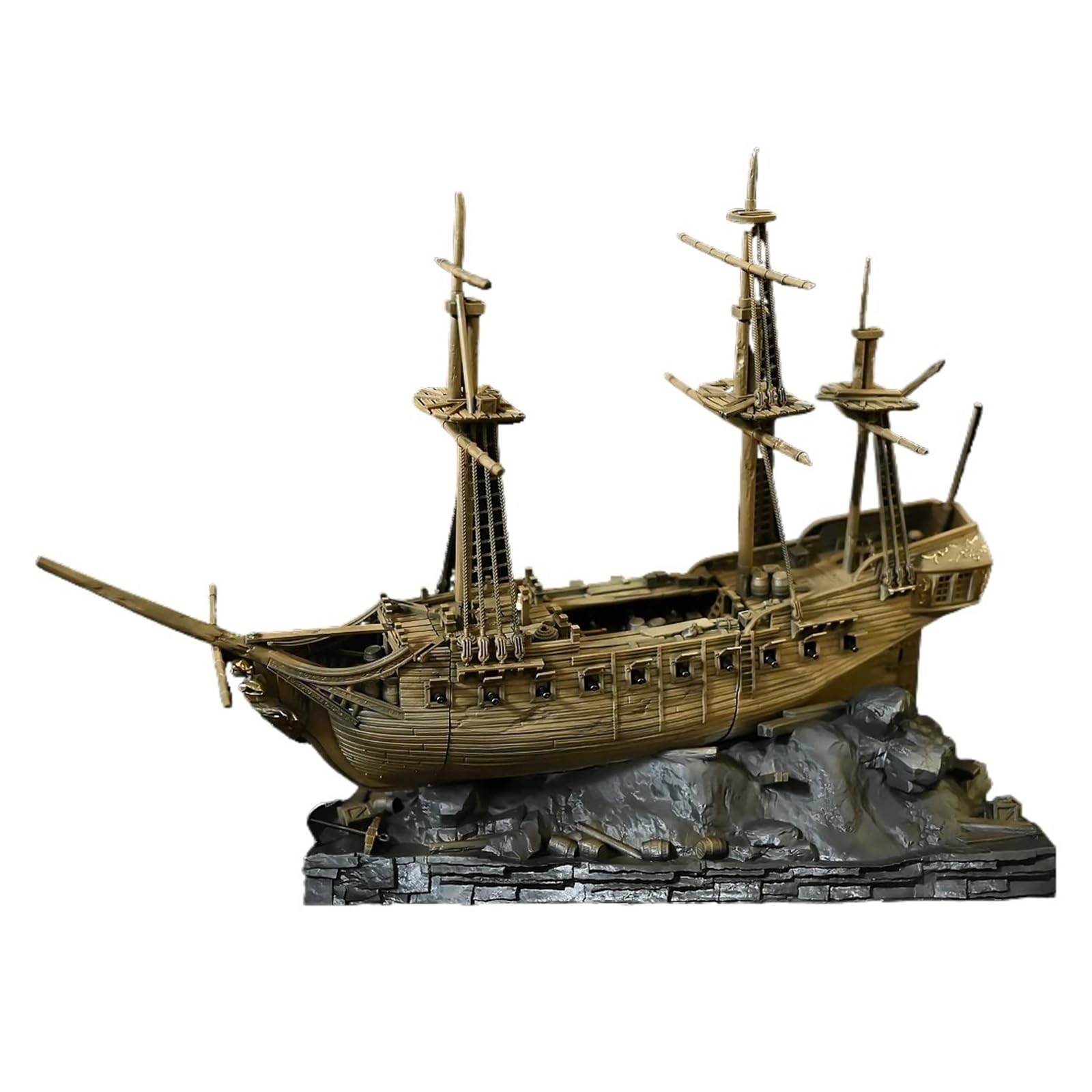 Decorazioni per Acquario Decorazione for modello di habitat acquatico, barca a vela Ocean Exploration (lunghezza totale: 290 mm)