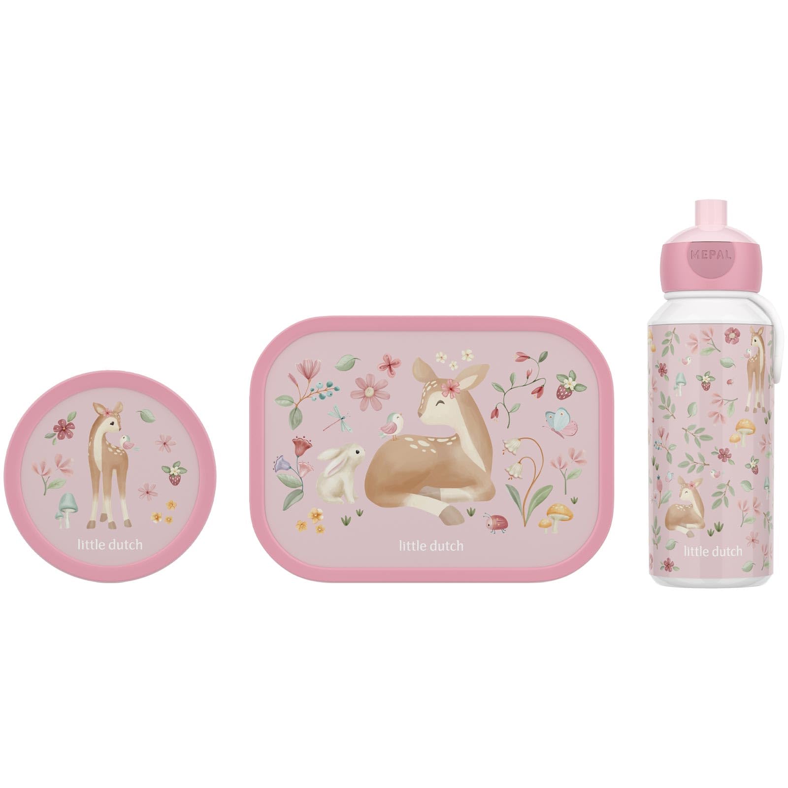 Mepal - Lunch-Set Campus - Little Dutch - 400+750+300 ml - Fairy Garden