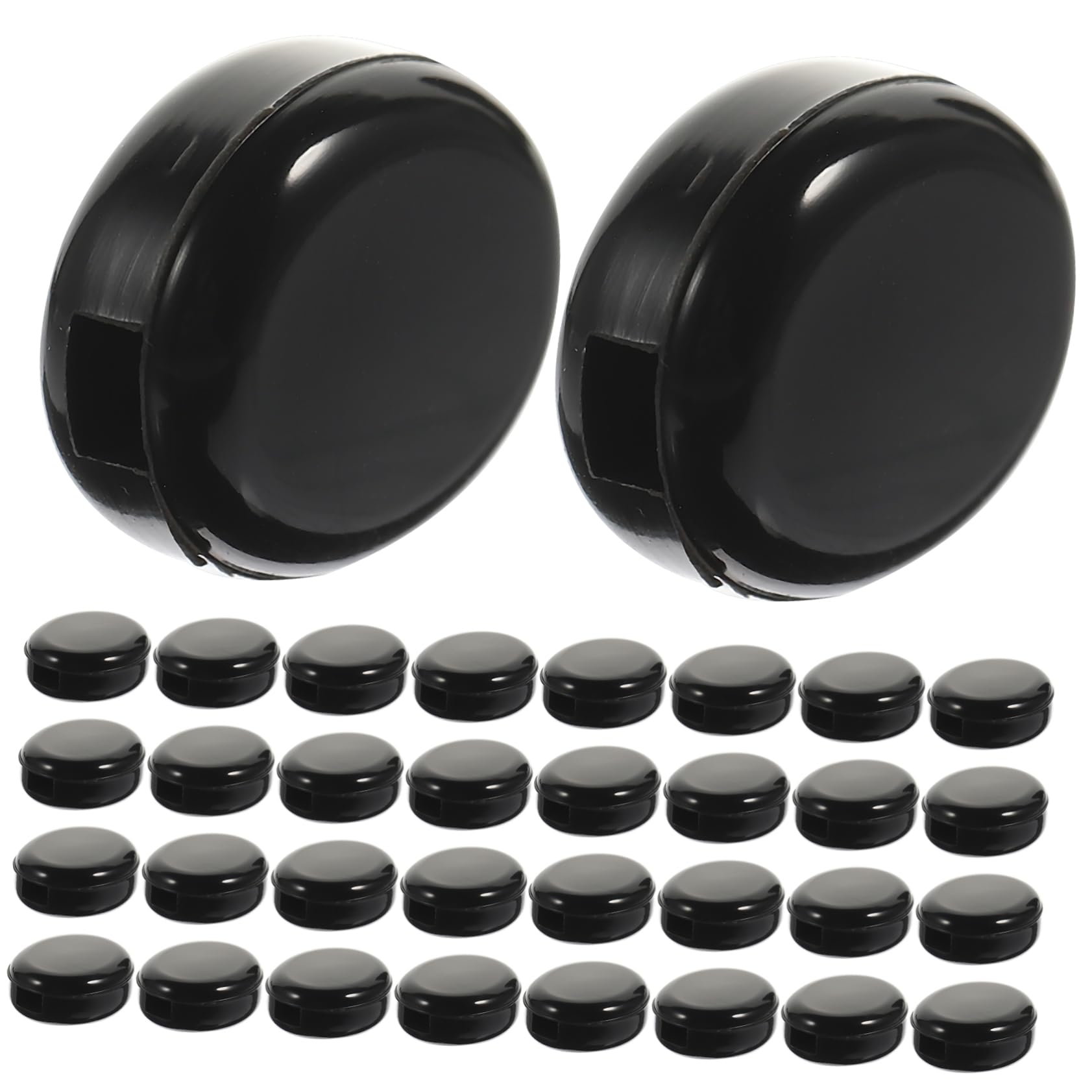 FOMIYES 20 Pairs of Glasses Ears Support Silicone Ears Pads Black Eye Cushions Ears Glasses Nonslip Pads for Glasses