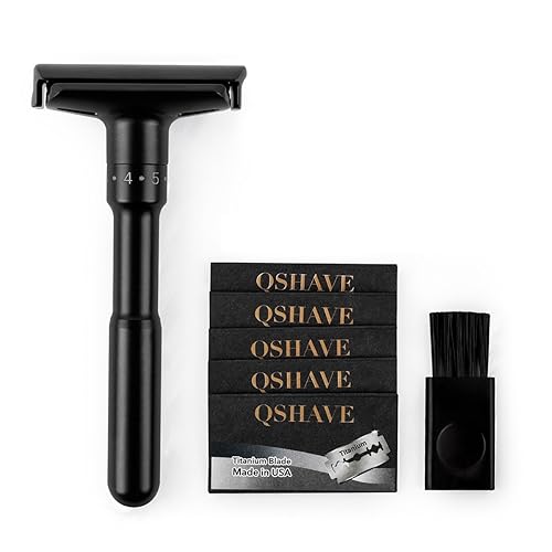 Miniatura 6 de QSHAVE Juego de maquinilla de afeitar de seguridad de doble borde ajustable (azor)