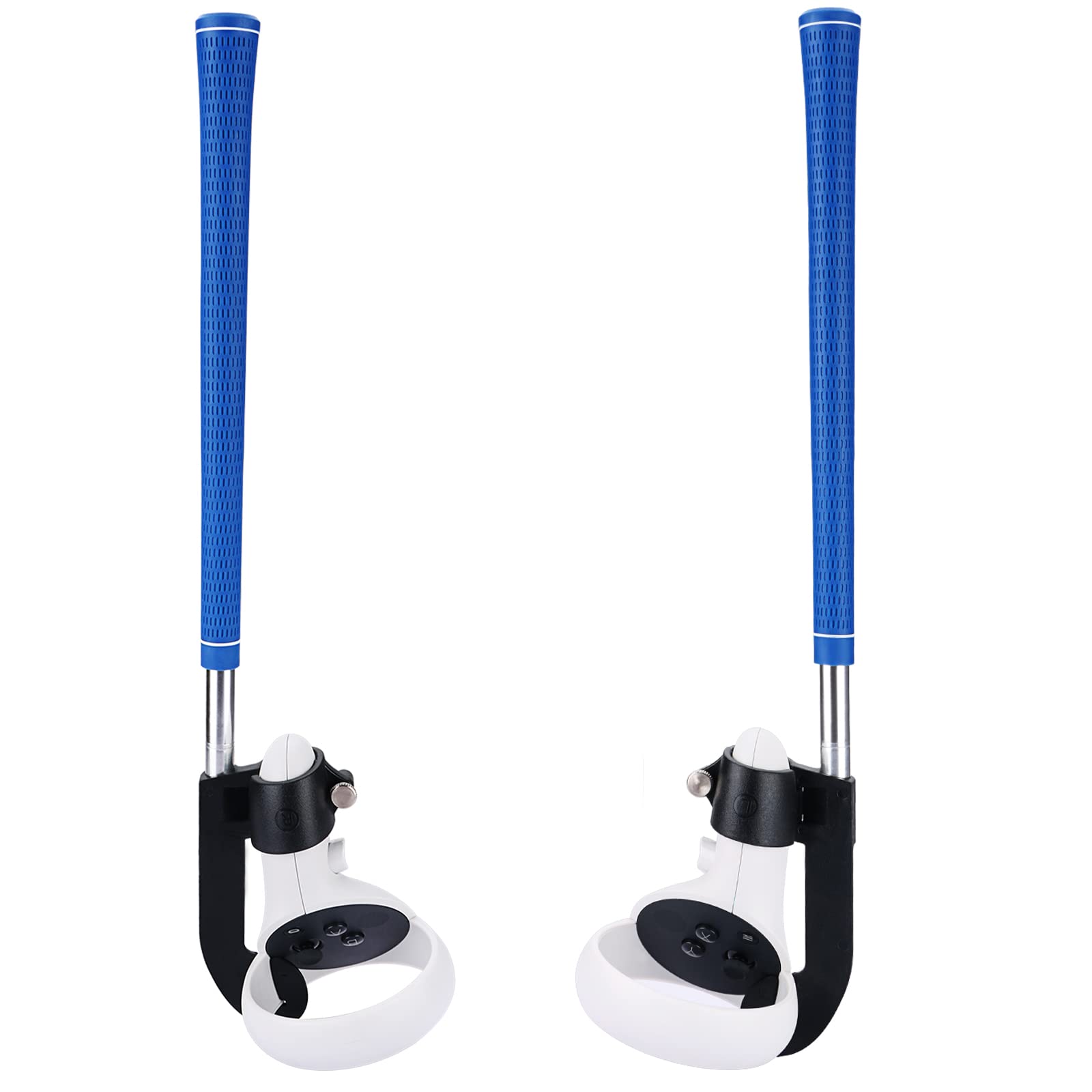 VR Golf Putter Grip Extension Handle for Oculus Quest 2 Right and Left Controllers for Games Accessories Golf+ Golf 5 eClub Mini Golf exVRience Golf Club Black Hole Pool