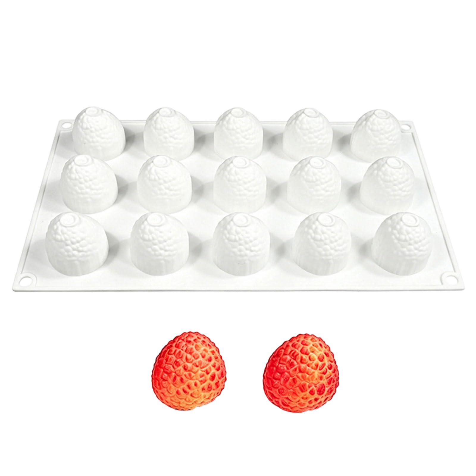 Oxxggkao Food Grade Silicone Lychee Design Mousses Cake Molds with Multi Cavity Perfect for Baking and Freezing Treats Supplies Lychee Design Cake Pan