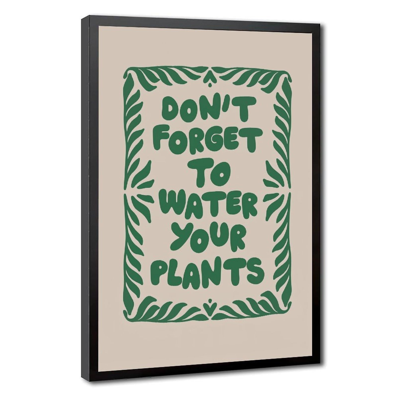 AYINUER Don't Forget To Water Plants Canvas Poster for Bedroom Decor Gift