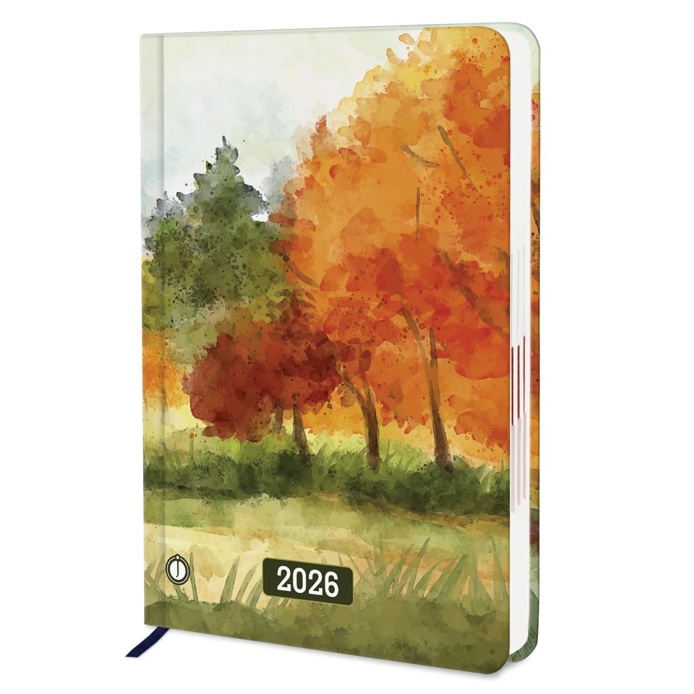 Jhingalala Diaries - Hardbound Executive Planner Diary 2026 With Dates I One Day to a Page Format I 365 Dates New Year 2026 Diary For Personal and Office Use I A5 Size 21 x 15 cms I 344 Pages