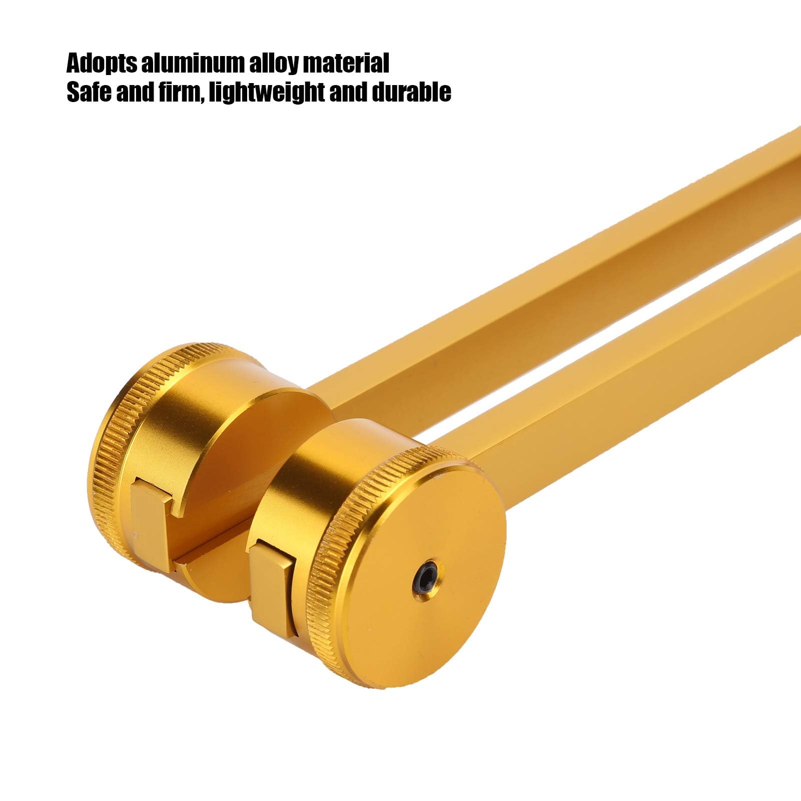 Agatige Set Diapason, Diapason in Lega di Alluminio Om 136.1HZ, Diapason per Terapia Sonora con Martello e Custodia per Meditazione, Yoga e Altro(Oro)