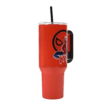 Amazon | Bioworld スパイダーマン 40オンス レッド ステンレス