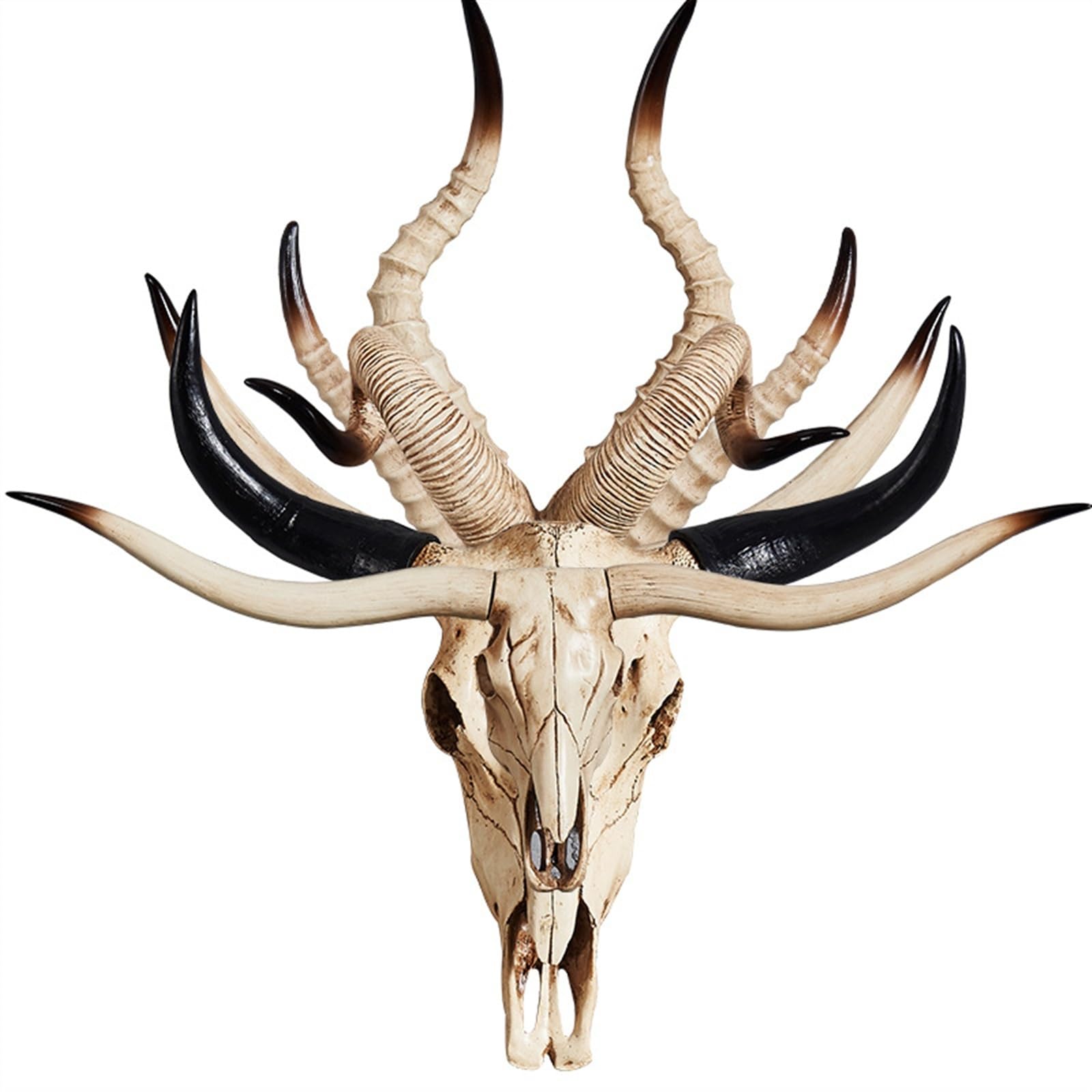 羊の頭部彫刻 壁掛け用ヴィンテージ羊頭壁掛け装飾 樹脂北欧風