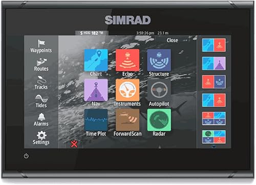 Miniatura 8 de Simrad GO9 XSE - Gráfico de 9 pulgadas con transductor 3 en 1 Active Imaging tarjeta de gráfico C-MAP Discover