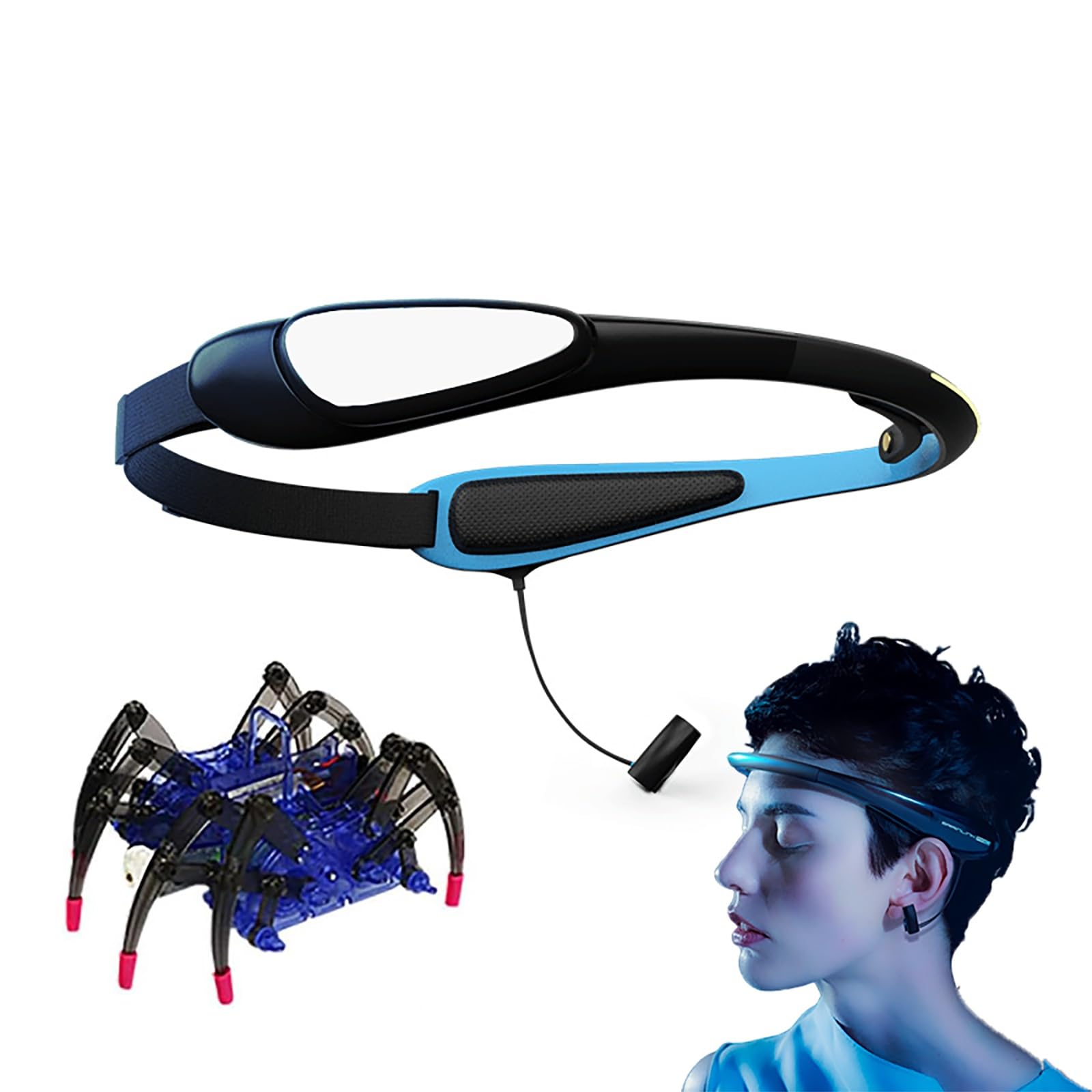 Diadema de meditación con biodetección y biorretroalimentación de Ondas cerebrales con Control por aplicación para autocontrol, relajación y Entrenamiento de concentración.