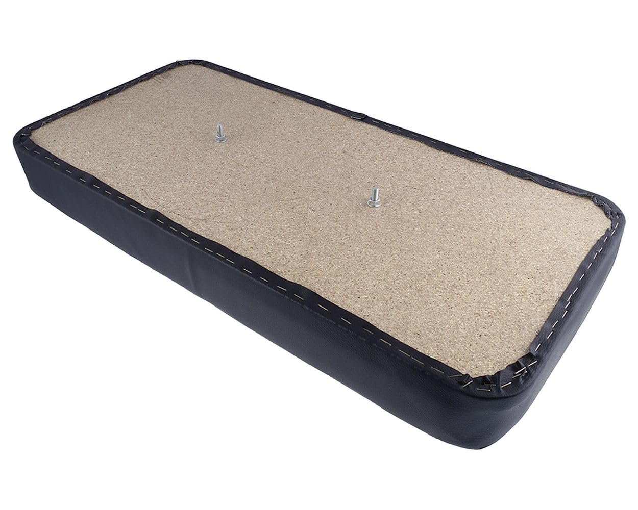 Banc d'assise noir compatible avec Piaggio Ape 50 FL/FL2 TL6T, FL3 50 TL5T | En cas de rembourrage affaibli ou revêtement fissuré; la surface sombre aide à retrouver confort renouvelé et repérage clair