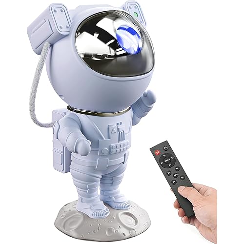 Astronaut Galaxy Projector Night Light - Star Projector Galaxy Light with Nebula Effects & Timer, Astronaut Space Starry Celling Lamp for Bedroom Kids Room, for Chrismas, Birthday, etc