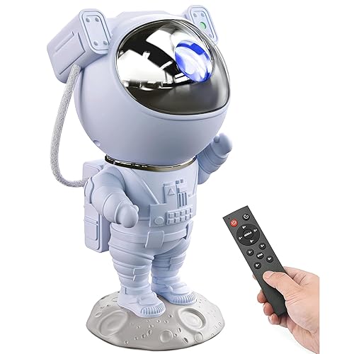 Astronaut Galaxy Projector Night Light - Star Projector Galaxy Light with Nebula Effects & Timer, Astronaut Space Starry Celling Lamp for Bedroom Kids Room, for Chrismas, Birthday, etc - Blue
