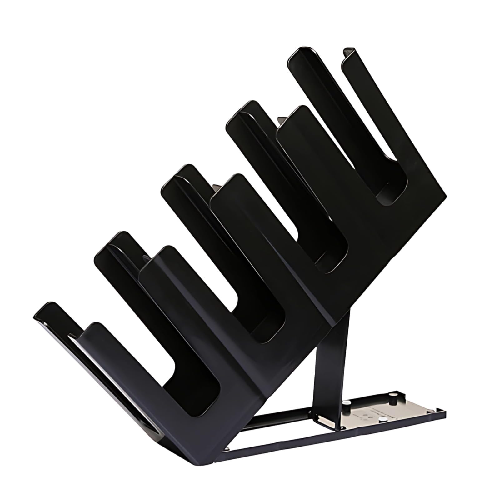 Portavasos de papel para encimera, organizador de tazas y tapas de resina de 4 niveles, almacenamiento de estación de bar de café negro, dispensador de tazas desechable multiusos para tazas, tapas