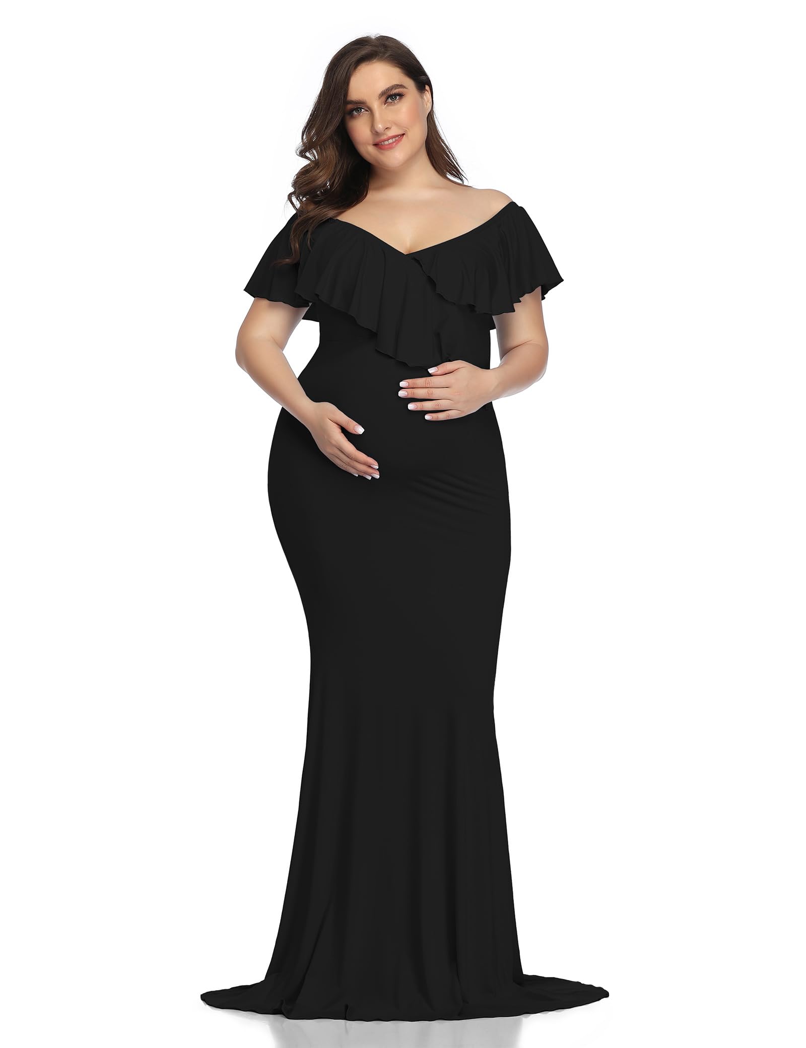 YnimioAOX Ruffles Maxi