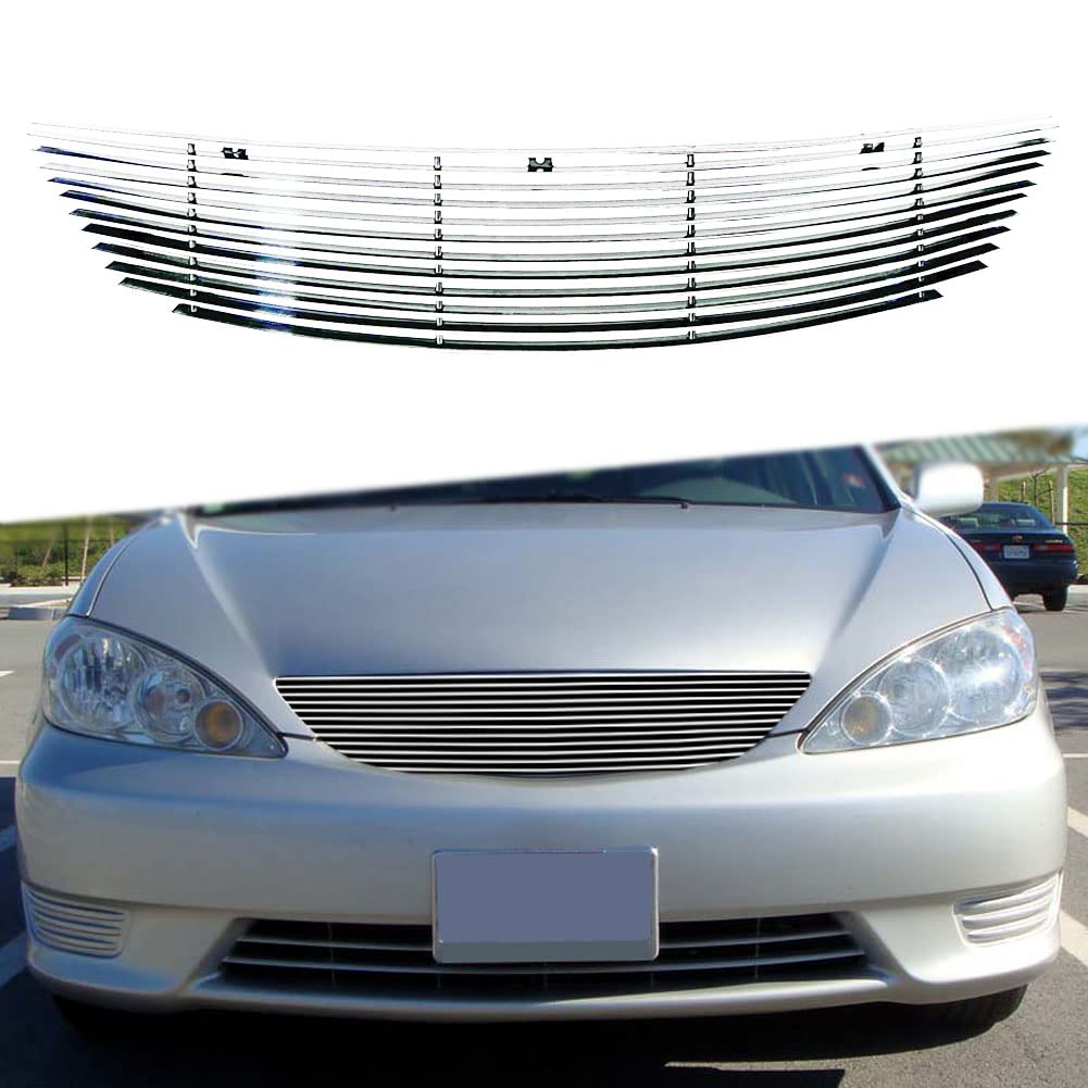 2005-2006 Toyota Camry Grille Assembly - Chrome With Silver Insert Direct Replacement