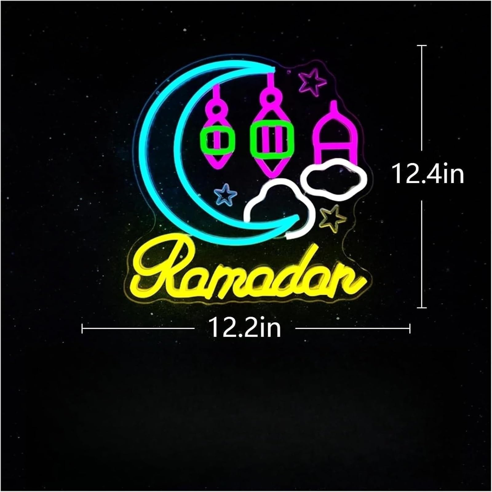 Neon Per lampada al neon prestito parola Ramadan per insegna dimmerabile