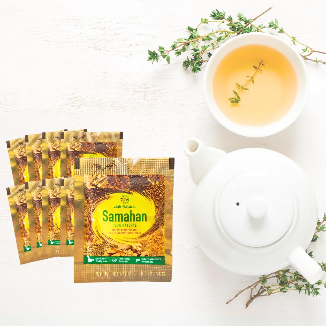 Samahan Ayurveda Spice Tea Herbal Tea 80-bag Set Share Pack Sri Lanka Samahan Tea Authentic Product Link Natural BEN-See store exclusive pocket tissue included