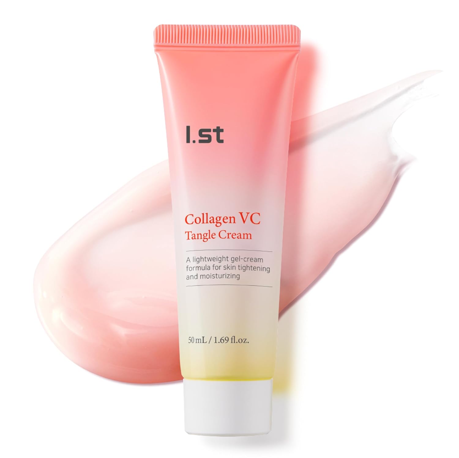 I.st Collagen VC Bounce Cream, Face Moisturizer with Collagen & Vitamin Complex, Korean Skin Care for Women, Hydrating Care for Makeup Base, facial lotion, 1.69 Fl Oz