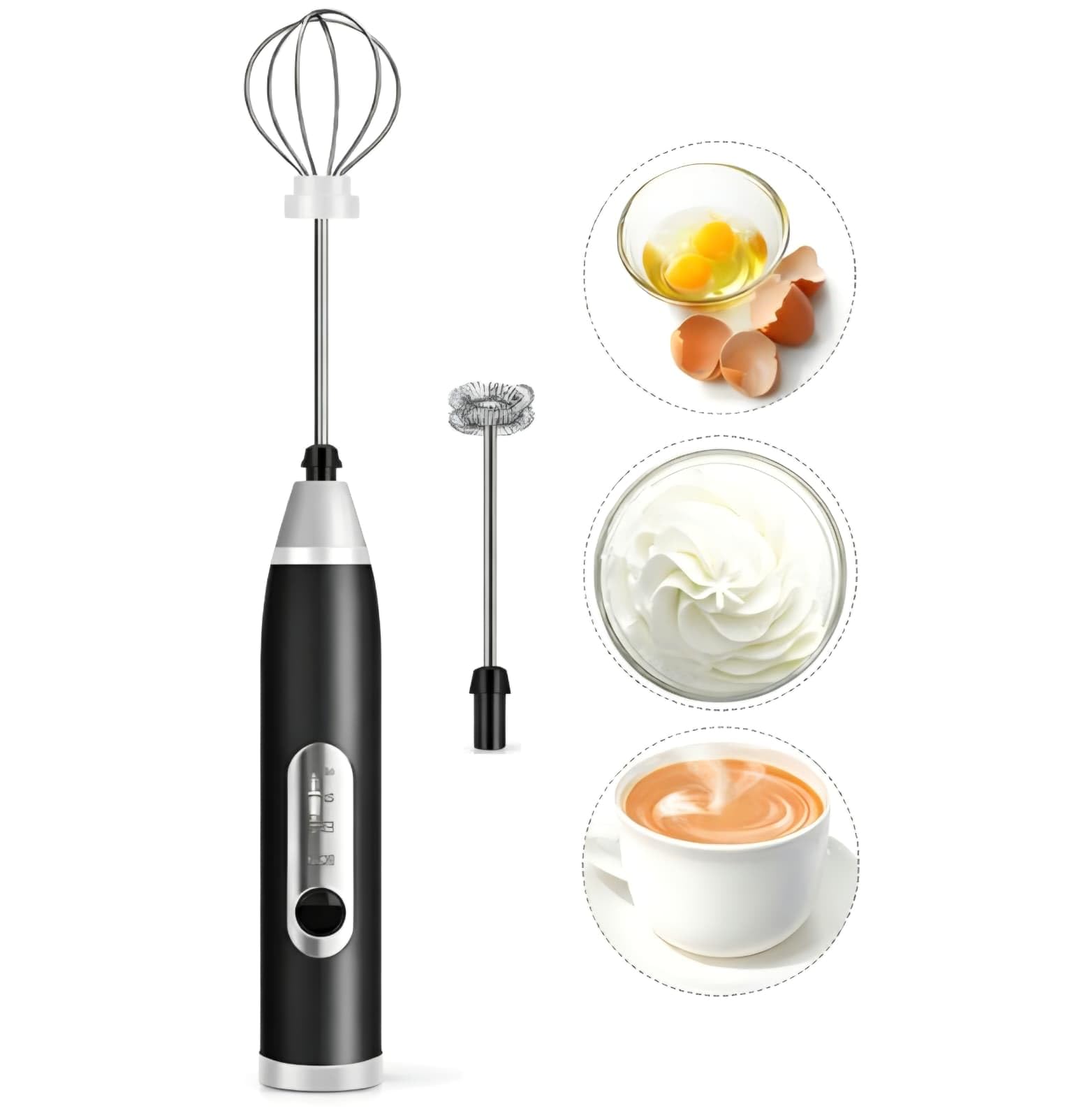 Mini Mixer Portátil Recarregável USB com 3 Velocidades