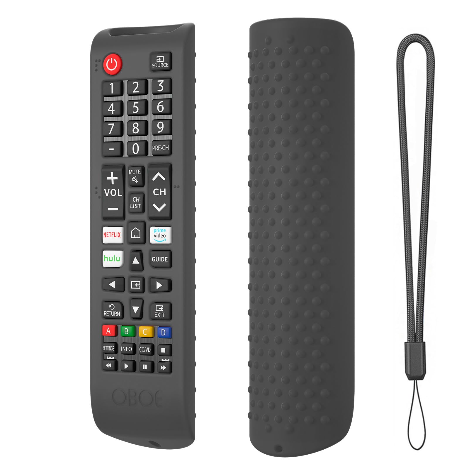 OBOE Silicone TV Remote Cover for Samsung Remote BN59-01311 QLED, Black — Amazon image 28