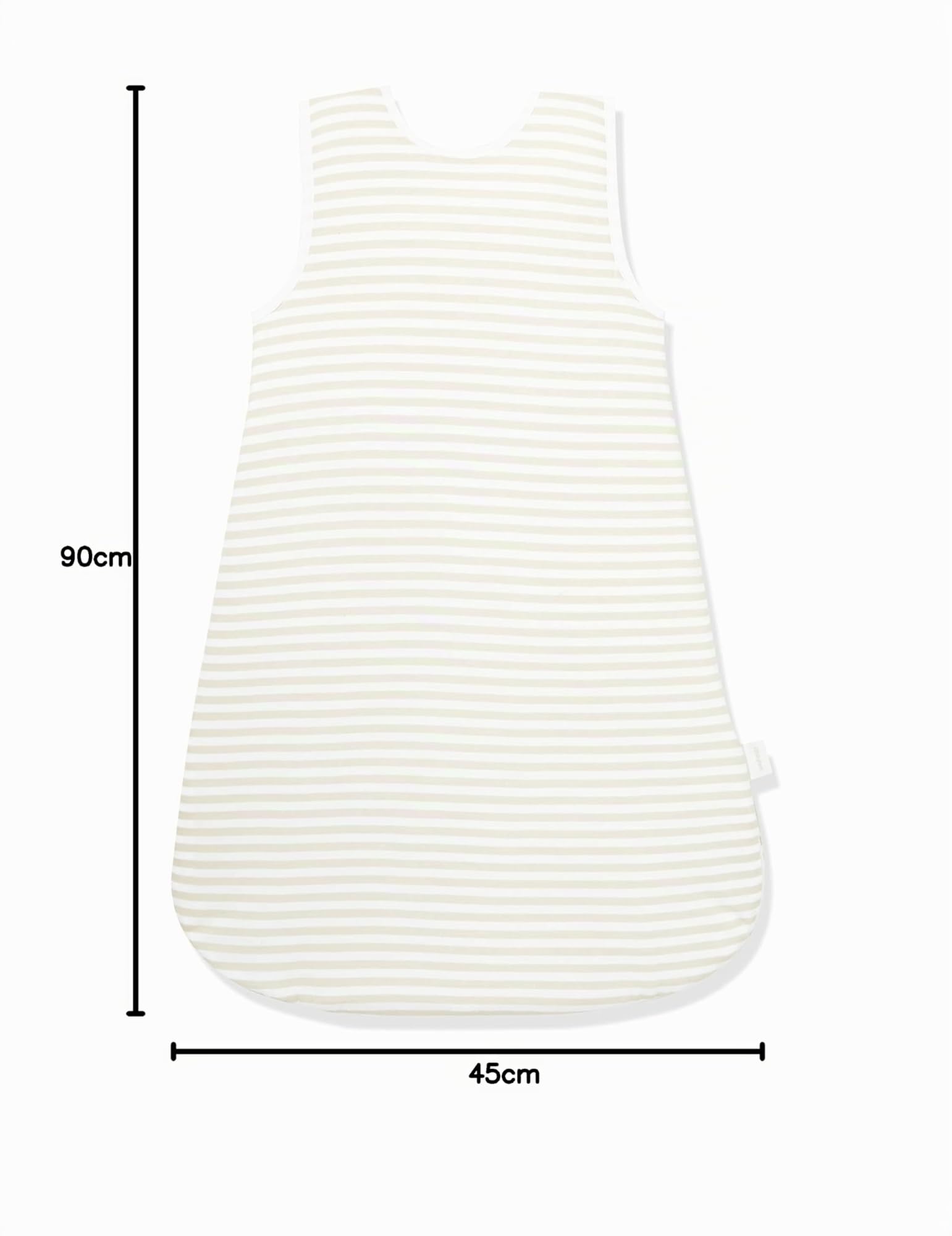 Herding BABY BEST Sacco Nanna per Neonati, Kleiner Lieblingsmensch, 70 cm, Cerniera laterale e bottoni automatici, Bianco
