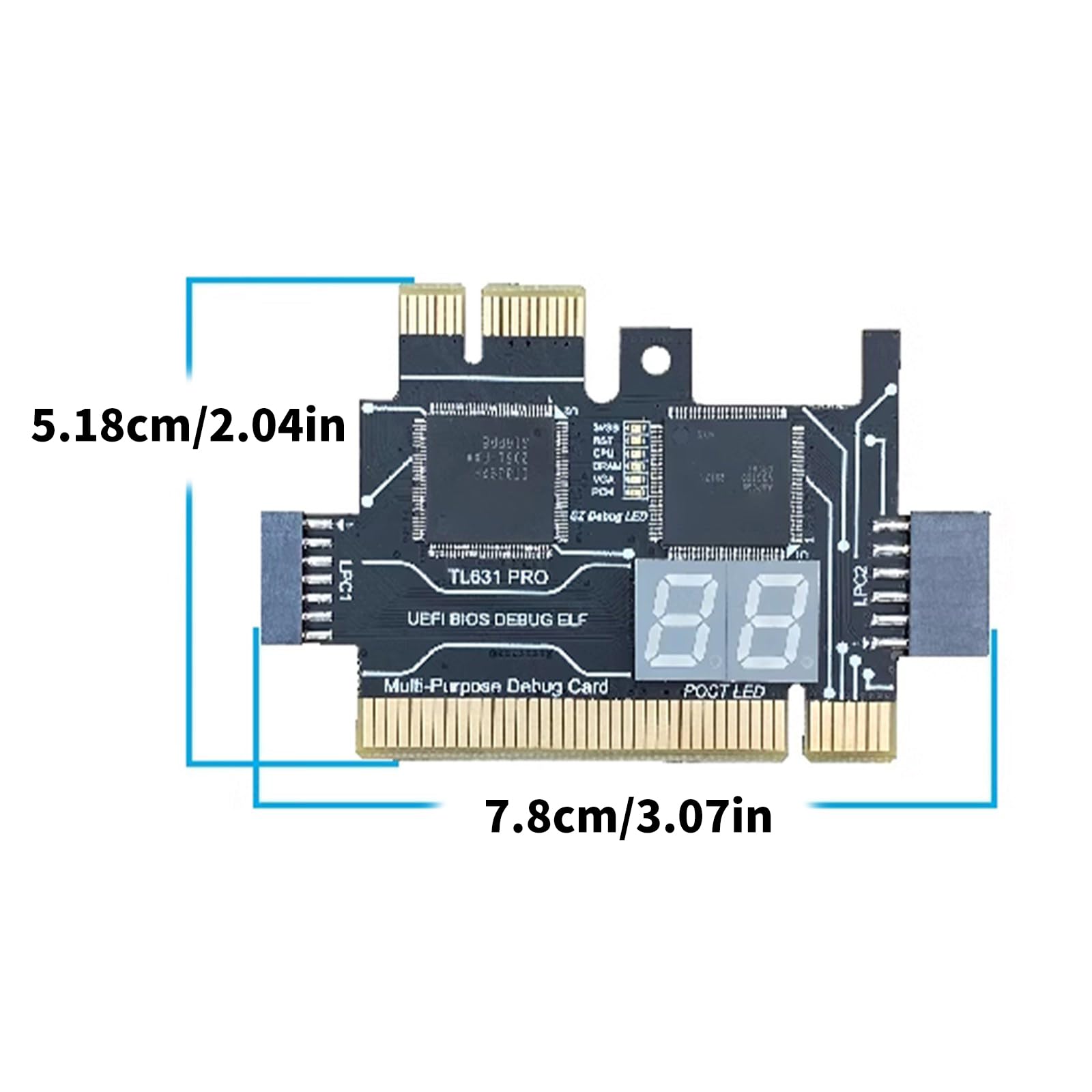TL631 PCIE akcesoria do kart diagnostycznych PCIE do płyty głównej LPC analizatory diagnostyczne karta testowa wielofunkcyjna