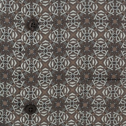 Image of 7-DAYS Men's Premium Formal Printed Shirt - 100% Cotton, Regular Fit, Full Sleeves, with Pocket - Stylish for Special Occasions.