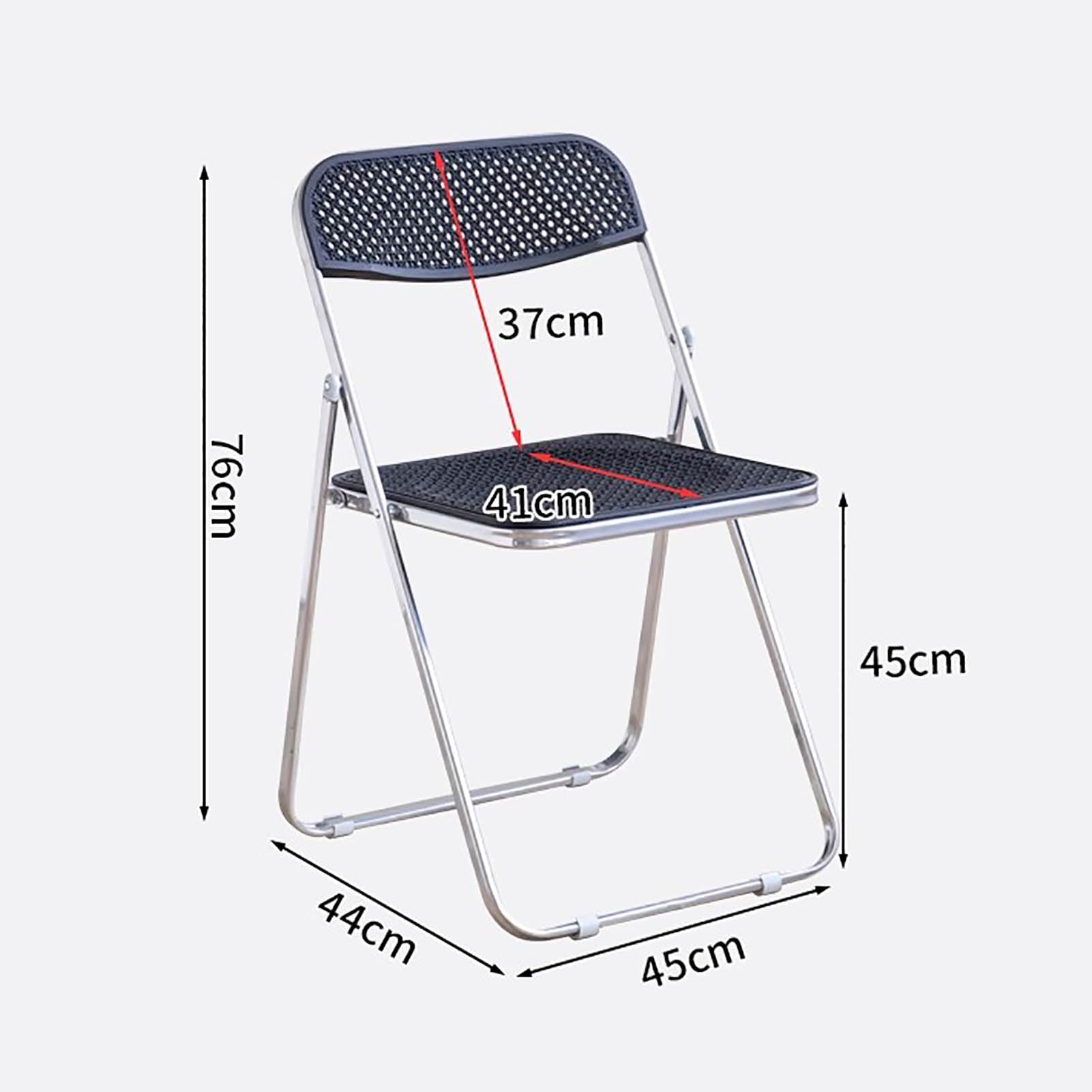 ポータブルモダンラタン折りたたみチェア レトロ編みラウンジ