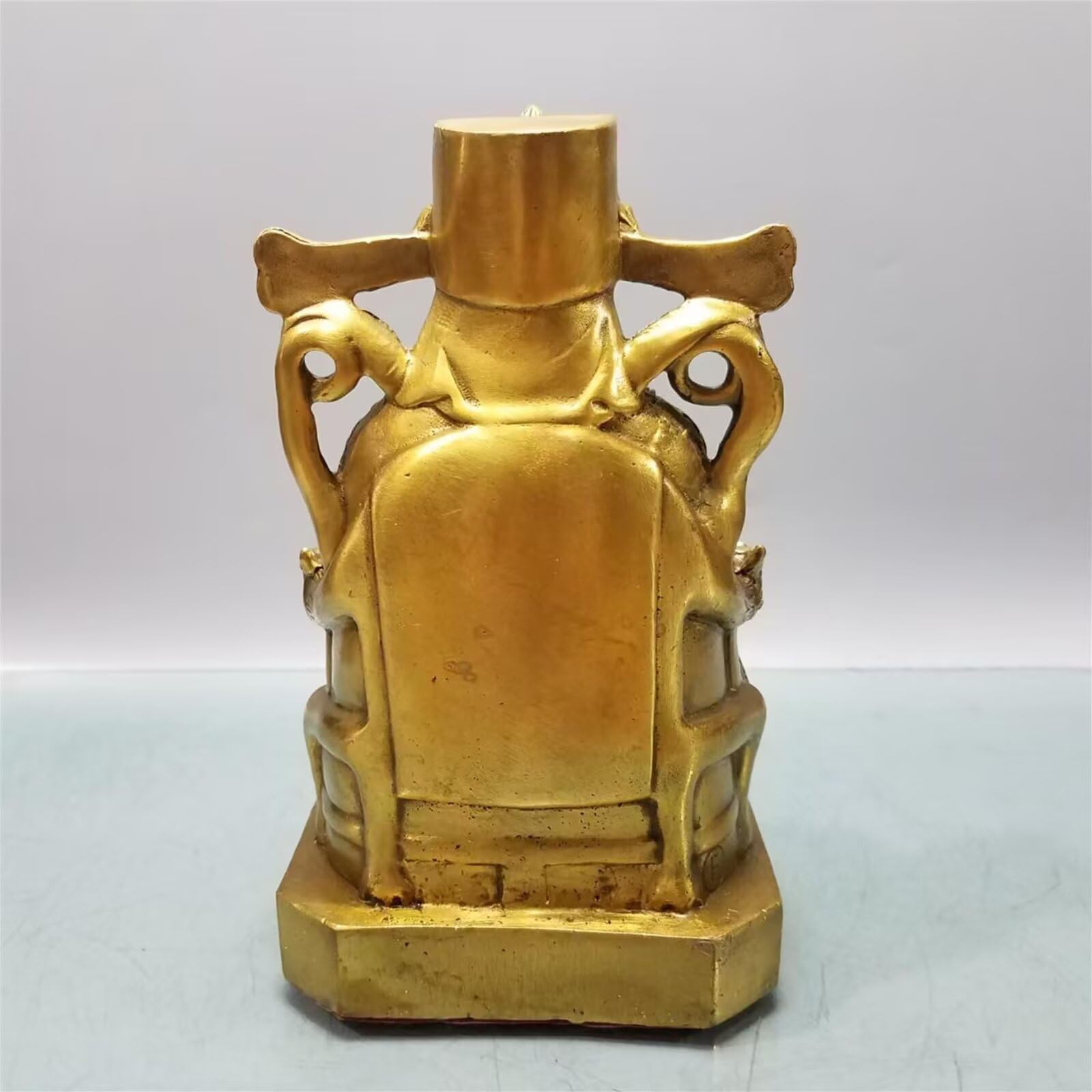 prezenty powodzenia - czysta miedź chiński Feng Shui Bóg bogactwa figurka Buddy posągi dekoracja domu i biura brązowa statuetka Bóg bogactwa od Lucky Household