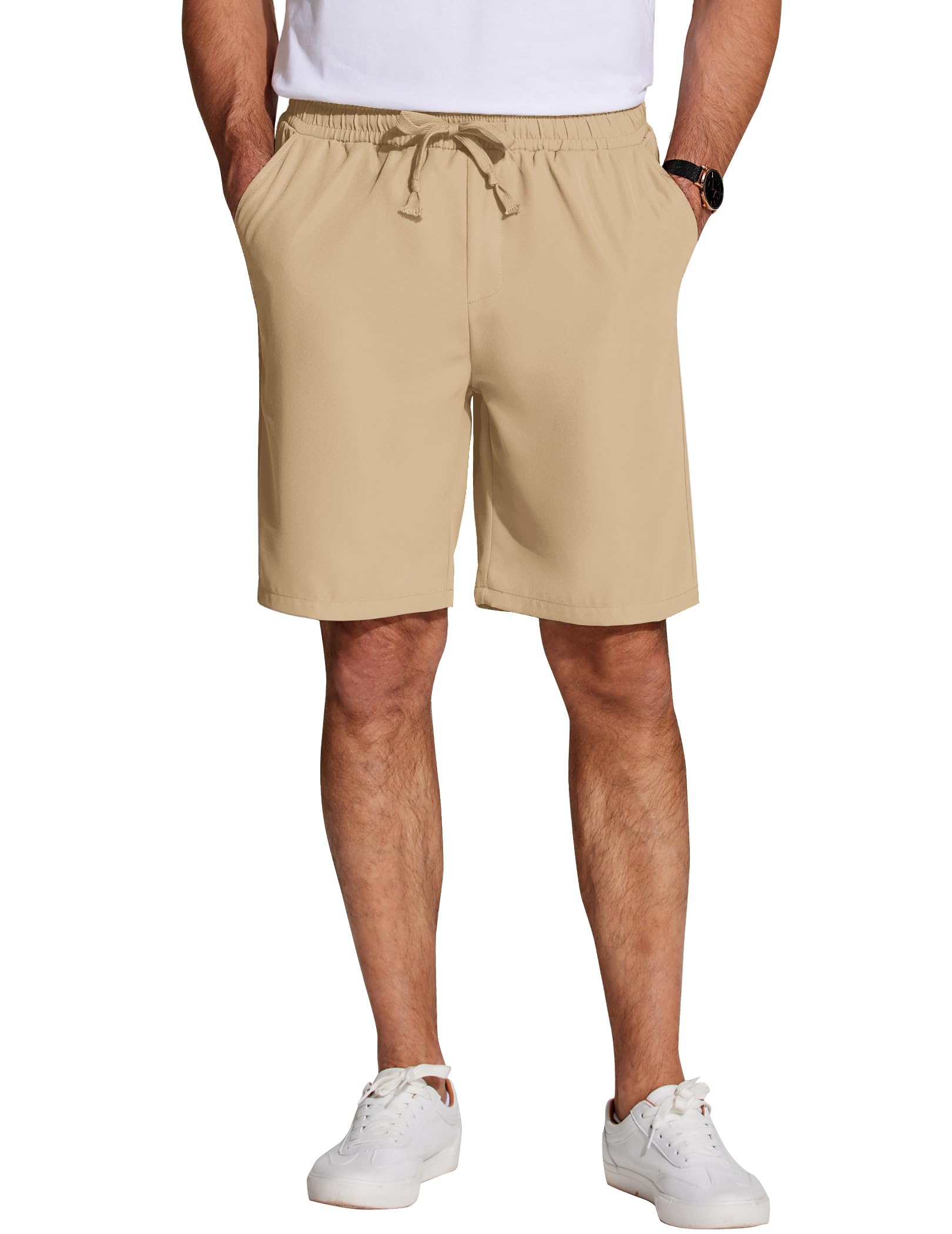 COOFANDY Kurze Hosen Herren Leicht Sommershorts Strandshorts mit Gummizug Kurze Hose Shorts mit Taschen Herren-Shorts