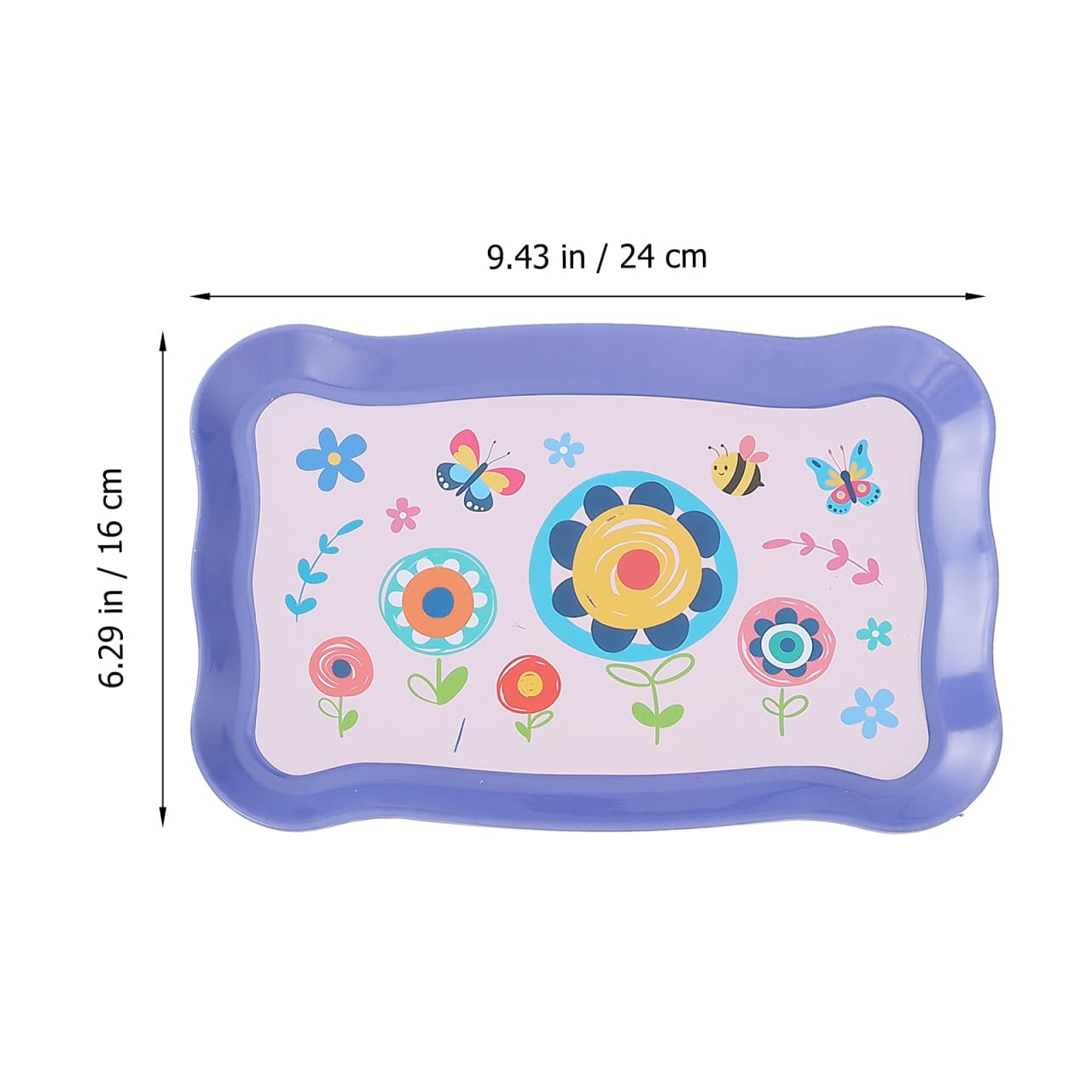 Toyvian Pretend Tin Teapot Set for Garden Play Simulation Tea Set including Bright Colors Cognitive Development Plaything for Boys - Image 2