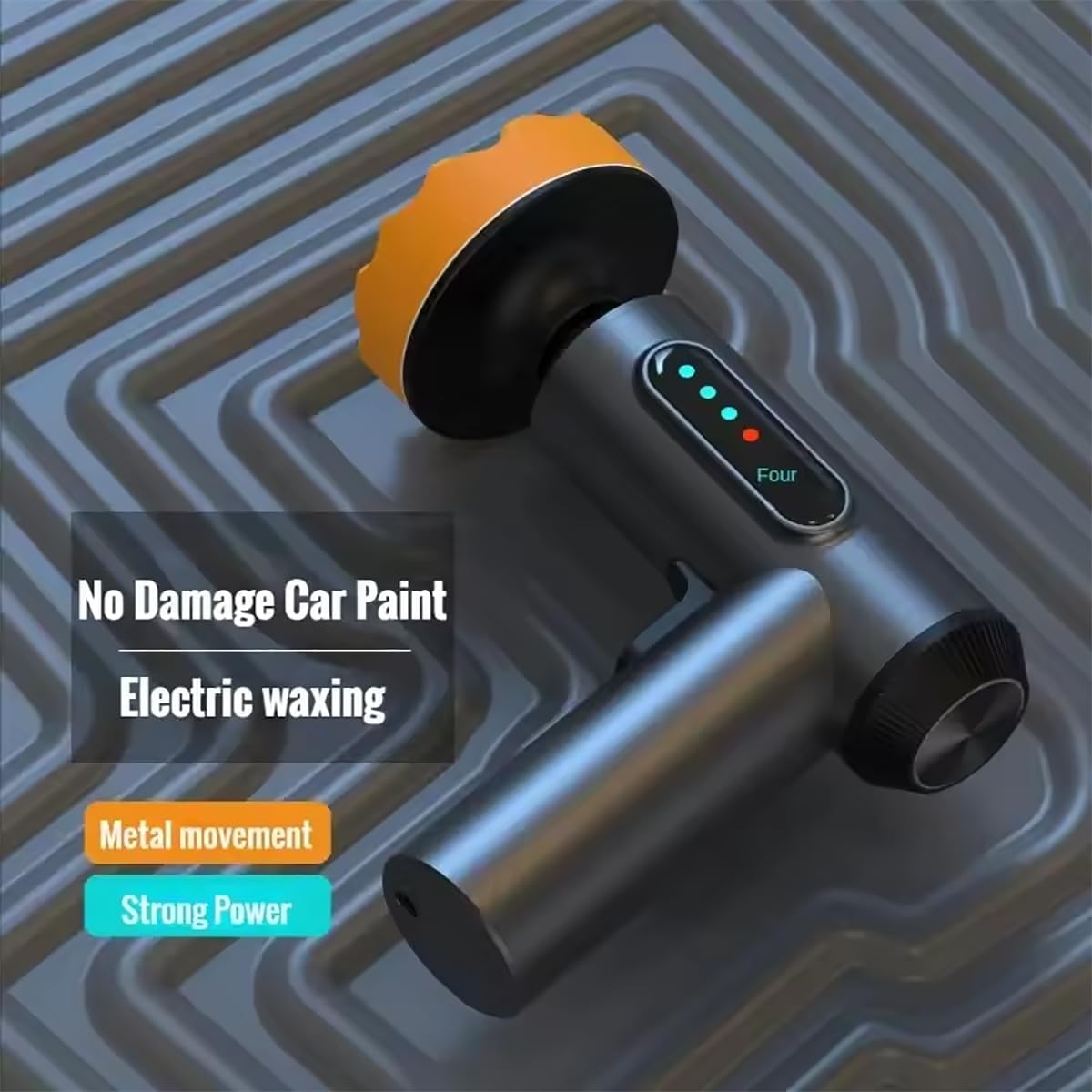 Pulidora De Búfer De Coche Inalámbrica, Kit De Pulidora Eléctrica Portátil, con Batería Recargable De 2000 MAh, 3 Bandejas De Encerado, para Pulido De Detalles De Coche, Encerado