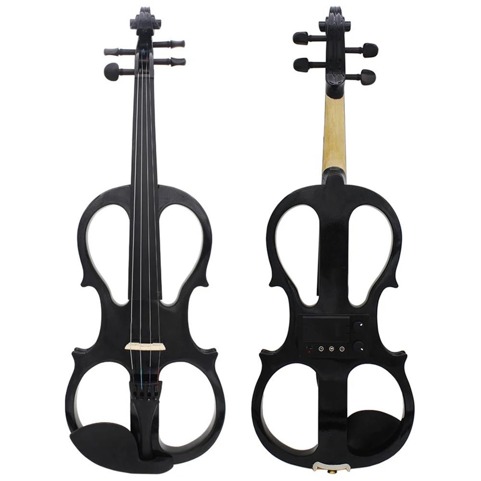 Violino 4/4 Violino Elettrico Elettro Strumento A Corde Di Violino Silenzioso Con Custodia Cavo Audio Cuffie Parti E Accessori Per Violino