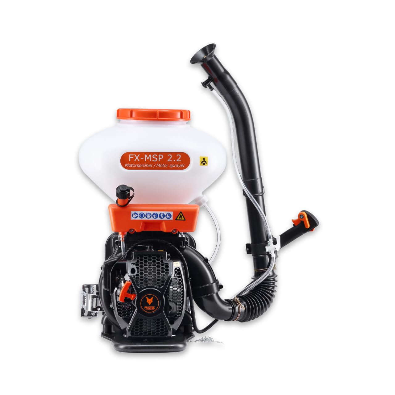 Spruzzatore atomizzatore chimico a zaino Fuxtec - 2 tempi - 2.95CV - motore a benzina - capacità 26L - diserbante - fertilizzante - sale invernale - protezione piante - polvere o liquido - FX-MSP2.2