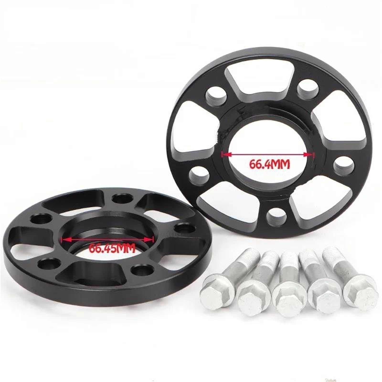 YESKIT Allargamento delle Ruote 2 Pezzi 12/15/20 Mm 7075 Guarnizione Pneumatici Auto Distanziale Ruota PCD 5x112 CB 66,5 Mm per W140 W163 W164(2PCS 20mm)