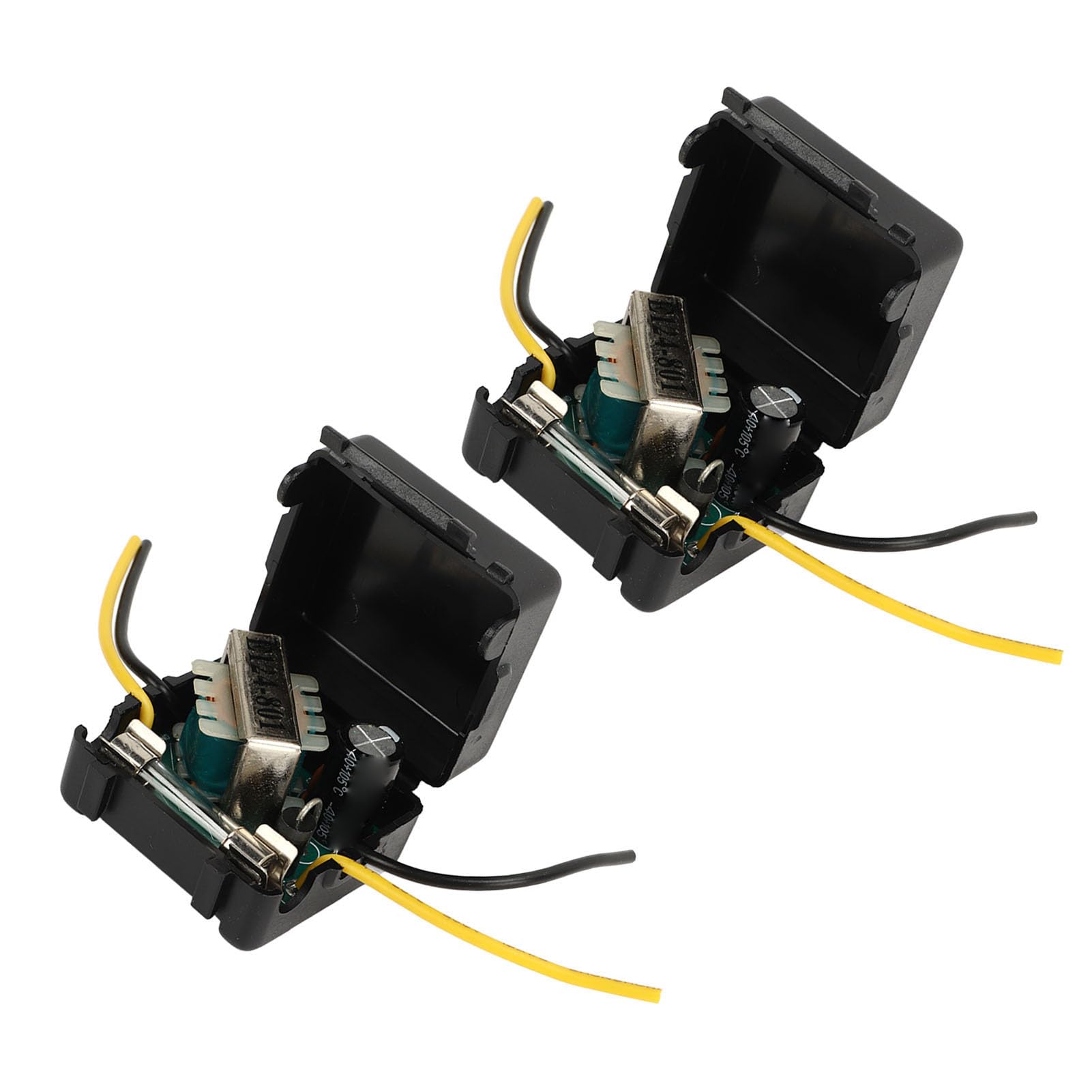 2 szt. Samochodowy Filtr Zasilania 12 V Odporna na Zakłócenia Redukcja Szumów Niezawodny Filtr Zasilania Stereo do Korektorów Wzmacniacze Samochodowe Systemy Audio Stereo