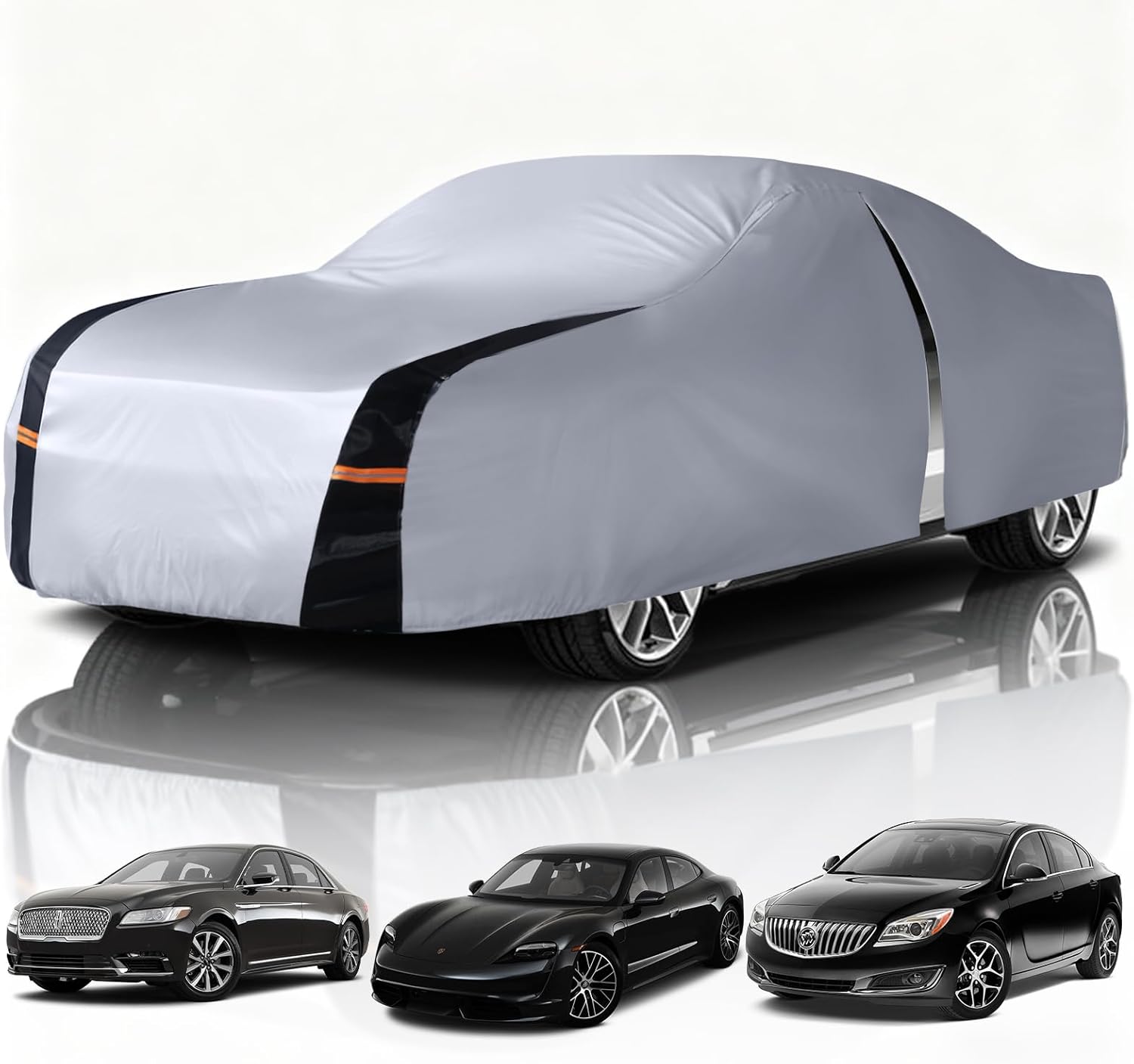 Cotryvox Waterproof All-Weather Custom Fit Car Cover (Buick Regal size)