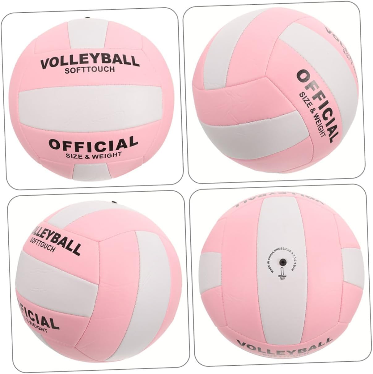 Hemoton Soft Inflatable Volleyball Indoor and Outdoor Training Ball, Standard Size 5, Soft Touch Non-Explosion Sports Equipment for Adult Volleyball Practice and Exam Use